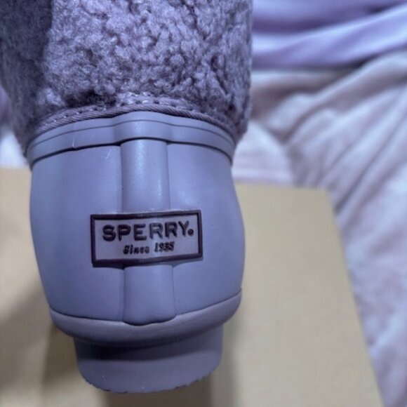 SPERRY SALTWATER DUCK BOOTS LAVENDER PURPLE SIZE 10 WOMEN'S NIB - Picture 10 of 13